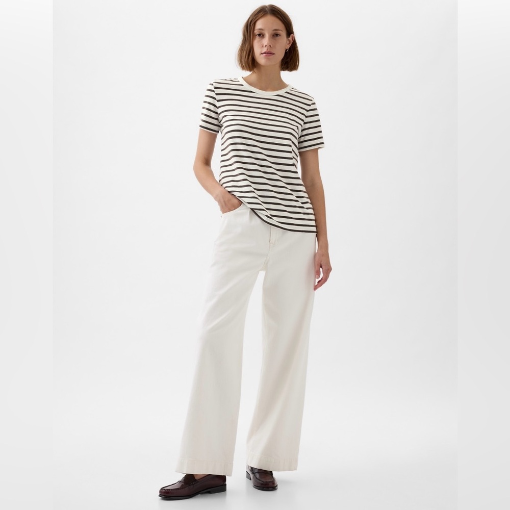 Gap Organic Cotton Stripe Crewneck T-Shirt - Picture 3 of 8
